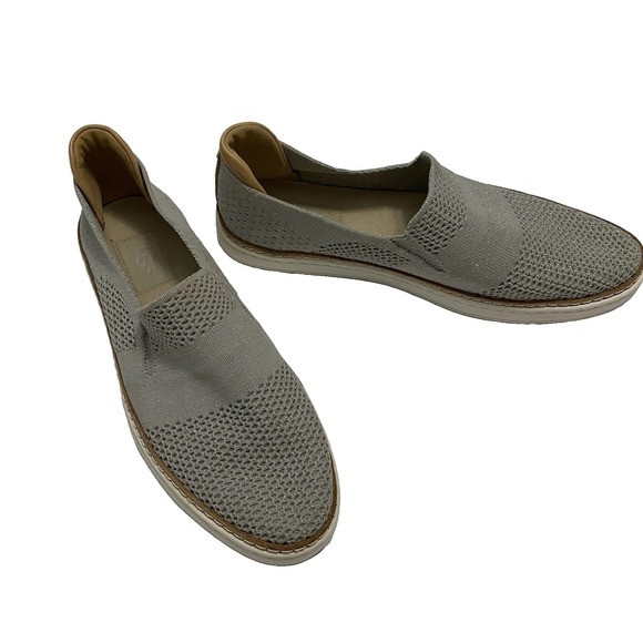 UGG Shoes - UGG‎ Sammy Knit Slip-On Sneakers Metallic Grey Size 8.5